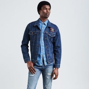 LEVI'S Raptors Denim Jacket NBA Collection Large Limited Edition